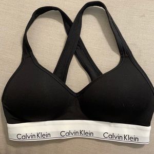 Calvin Klein Black Bralette.